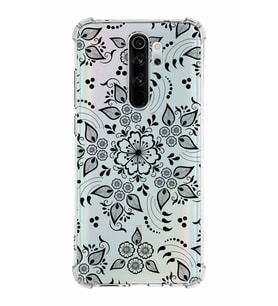 Xiaomi Redmi Note 8 Pro Köşe Korumalı Antişok Kapak Nostalji Desen Tasarımlı Şeffaf  Kılıf