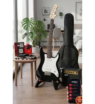Midex CEG-36BK 8-12 Yaş Çocuklar İçin Amfili Full 3/4 36 İnç Elektro Gitar Seti White Black