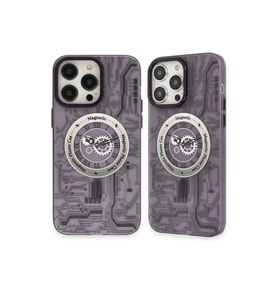 Apple iPhone 14 Pro Kılıf Apollo Magneticsafe Desenli Kapak - Apollo Mor - 5