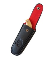 Tapan Bıçağı Çakı Bıçak Kılıfı 23-26 cm Uyumlu Deri Siyah