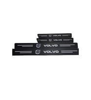 Volvo Logolu Karbon Kapı Eşiği Koruyucu Bant Folyo 4'lü Set