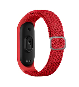 Xiaomi Mi Band 3 Uyumlu Kordon Örgü İşlemeli Yumuşak Hasır KRD-49 Kayış