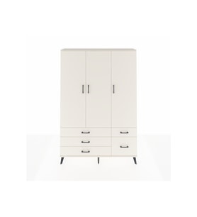 Arges Gardrop 5 Raflı 5 Çekmeceli Tek Askılı 132x30x195 Aytaşı-Aytaşı
