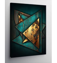 Kanvas Tablo Geometrik Altın Sanat