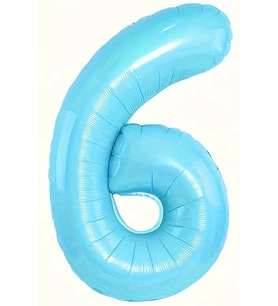 Beysüs Mavi 6 Rakam Folyo Balon 80 cm