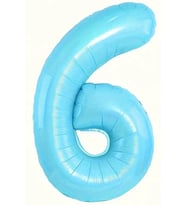 Beysüs Mavi 6 Rakam Folyo Balon 80 cm