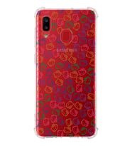 Samsung Galaxy A20 Uyumlu Köşe Korumalı Antişok Kapak Hello Kitty Tasarımlı Şeffaf  Kılıf