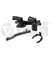 03F121111AKIT Termostat Yuvası & Borusu Komple 80C-89C - Golf-Jetta-Passat-Polo-Fabıa-Rapıd-Yetı-Ibı