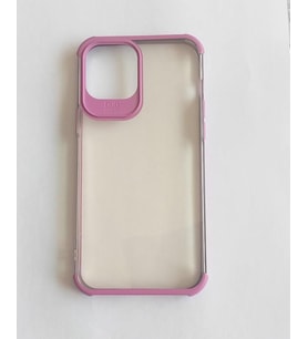 İphone 12 Pro Max Silikon Renkli Köşe Kamera Korumalı Lazer Kılıf (Altın / Dore)