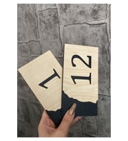 Meşe Serisi 1-12 Arası 12 Adet Mdf Kapı Numarası