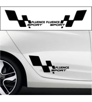 Fluence sport bayraklı sticker seti 2 adet