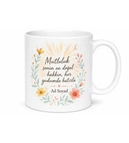 Kişiye Özel Mutluluk Dileği Baskılı Kupa Bardak Hediye