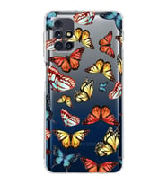 PrintiFy Samsung Galaxy M31s ile Uyumlu Water Color 2  Kamera Korumalı Şeffaf  Kılıf