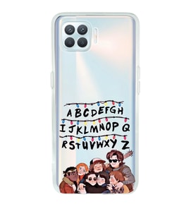 Oppo Reno 4 Lite Uyumlu Stranger Things Desenli Şeffaf Telefon Kılıfı
