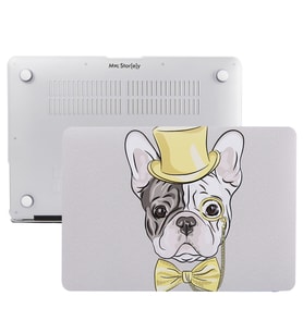 MacBook Pro Kılıf HardCase Touch Bar A1707 A1990 Uyumlu Koruyucu Kılıf Dog02NL (Limon Sarı)