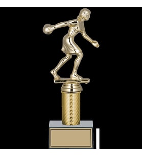 ODAK KUPA - Figürlü Kupalar - Bowling Kadın Figürlü Kupalar FG-007 C - 24 cm