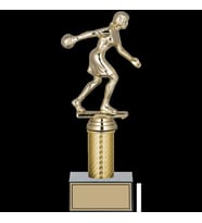 ODAK KUPA - Figürlü Kupalar - Bowling Kadın Figürlü Kupalar FG-007 C - 24 cm