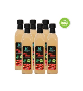 Minecal Elma Sirkesi 6x500 ml – %100 Katkısız Doğal  Şekersiz  Koruyucu Içermez