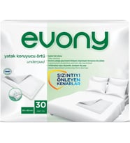 Evony Hasta Yatak Koruyucu Örtü 60*90CM 30 Adet Tekli Pk (Kaymaz Özellikli)