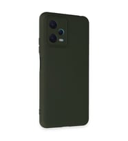 Xiaomi Redmi Note 12 5G Kılıf Nano içi Kadife Silikon - Koyu Yeşil