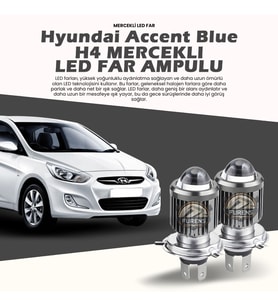 Hyundai Accent Blue Mercek Led Xenon Uzun - Kısa Çift Renk