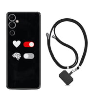 Tecno Pova 4 Kılıf Silikon Boyun Askılı İpli Desenli Silikon Love Brain 1722