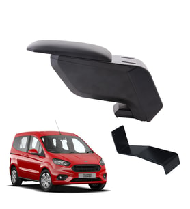 Courier 2019 Camlı Van Delmesiz Çelik Ayaklı Siyah Kolçak Kol Dayama