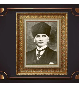 ÖZEL SERİ ALTIN VARAKLI ATATÜRK TABLO S950