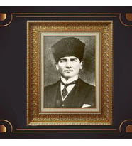 ÖZEL SERİ ALTIN VARAKLI ATATÜRK TABLO S950