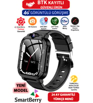 Görüntülü Görüşme ve GPS Takipli Akıllı Çocuk Saati Siyah
