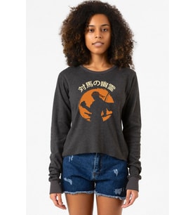 Ghost Of Tsushima The Island Japanese Füme Ekstra Uzunkol Sweatshirt