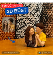 MakinaFleo Kişiye Özel 2 Kişilik Büst Figürü (7cm)