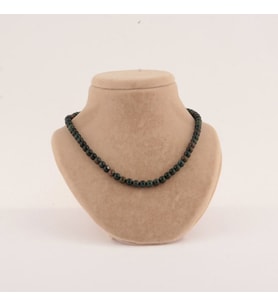 Kan Taşı Doğaltaş Kolye 6 mm, M173