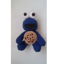 Kurabiye Canavarı Amigurumi Organik Oyuncak