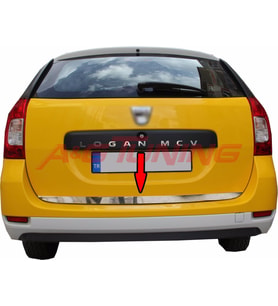 Dacia Logan MCV Formlu Krom bagaj Alt Çıta 2013 ve Sonrası Paslan
