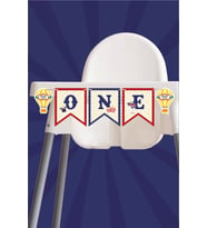 Lunapark Temalı ONE Banner *Kalın Kağıt