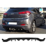 Hyundai i20 R20 Arka Ek Difüzör Parlak Siyah Plastik 2014 2015 2016 2017 Arka-difizör-bodykit-ek