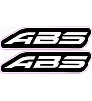 MOTOSIKLET ABS YAZISI 7 CM SİYAH