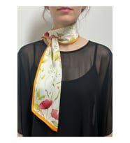 Gelincik Bahçesi Kadınlar Gününe Özel Kravat / Eşarp / Fular 84x23 cm
