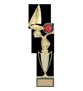 ODAK KUPA - Figürlü Kupalar - Yelken Figürlü Kupalar FG-043 B - 45 cm
