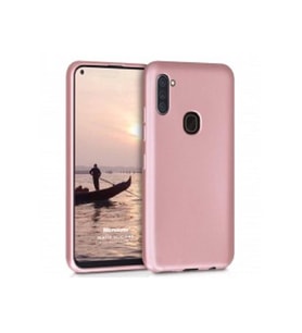 Samsung Galaxy A21 Premium Silikon Kılıf Rose Gold