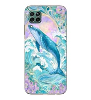 Huawei P40 Lite Uyumlu Baskılı Yumuşak Silikon Şeffaf Telefon Kılıfı
