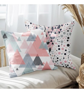eJOYA Modern Tasarımlı 2'li Yastık İçi Ve Kırlent Kılıfı 45cm 113570