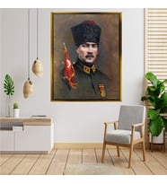 ÇERÇEVELİ ATATÜRK TABLO S180