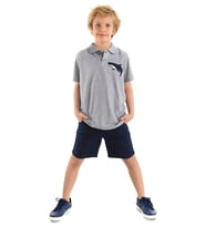 Shark Erkek Çocuk Polo Yaka T-shirt Şort Takım (Çok Renkli)