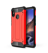 Ceponya Xiaomi Mi Max 3 Armor Zırh Kılıf (Kırmızı)