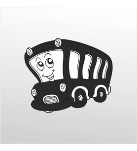 Folyo Sticker Minibüs 30cm Uzunluk (Karışık)