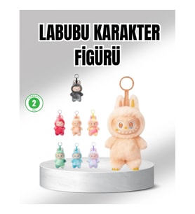 Mey İthalat® Labubu Peluş Oyuncak – Koleksiyonluk Yumuşak Dekoratif Figür 20 cm