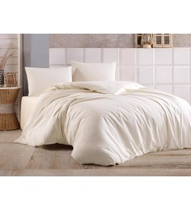Çeyiz Diyarı Almond Çift Kişilik Nevresim Takımı Krem