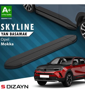 S-Dizayn Opel Mokka 2 Skyline Siyah Yan Basamak 173 Cm 2020 Üzeri A+ Kalite